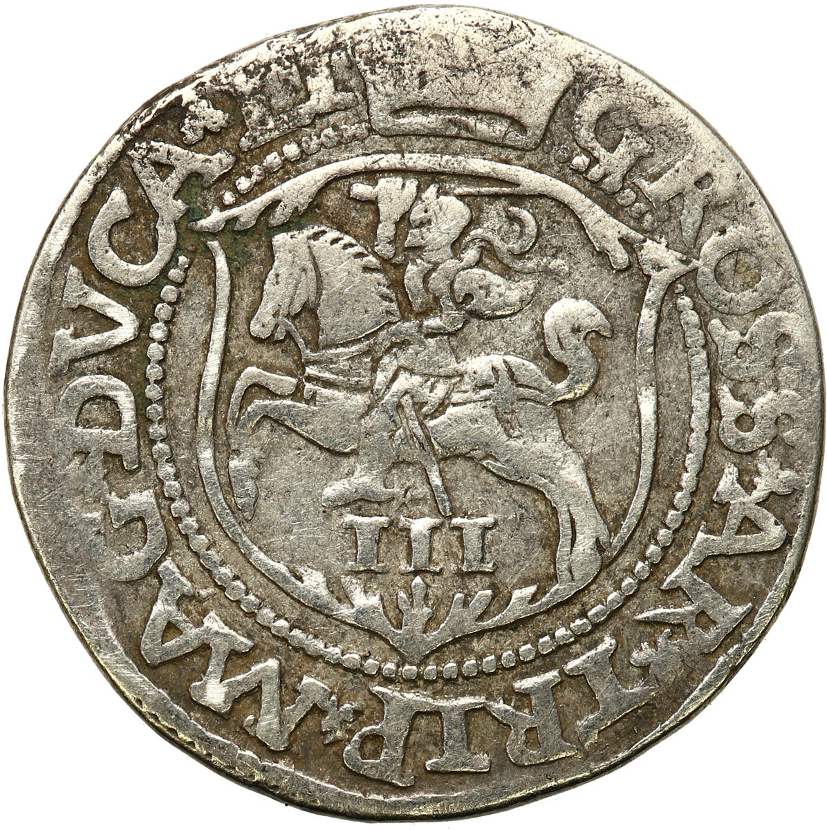 Zygmunt II August. Trojak 1562, Wilno